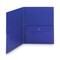 Smead 11 in. x 8.5 in. Poly 2-Pocket Folder with Security Pocket - Blue (5/Pack)